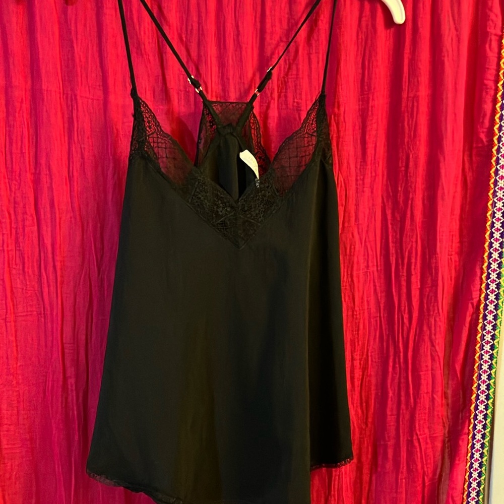 Black lace tank